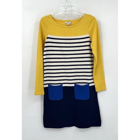 BODEN BRETTON dress tee shirt nautical striped 100% cotton casual preppy 4 - Picture 2 of 7